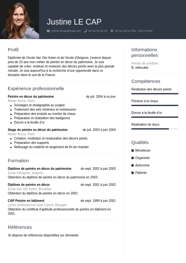 Exemple De Cv Peintre En Bàtiment Cvwizard