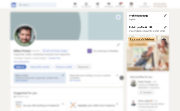 Public Profile & URL on LinkedIn
