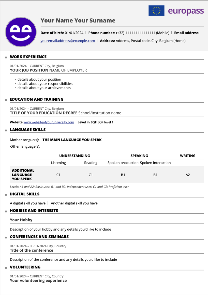 Europass CV